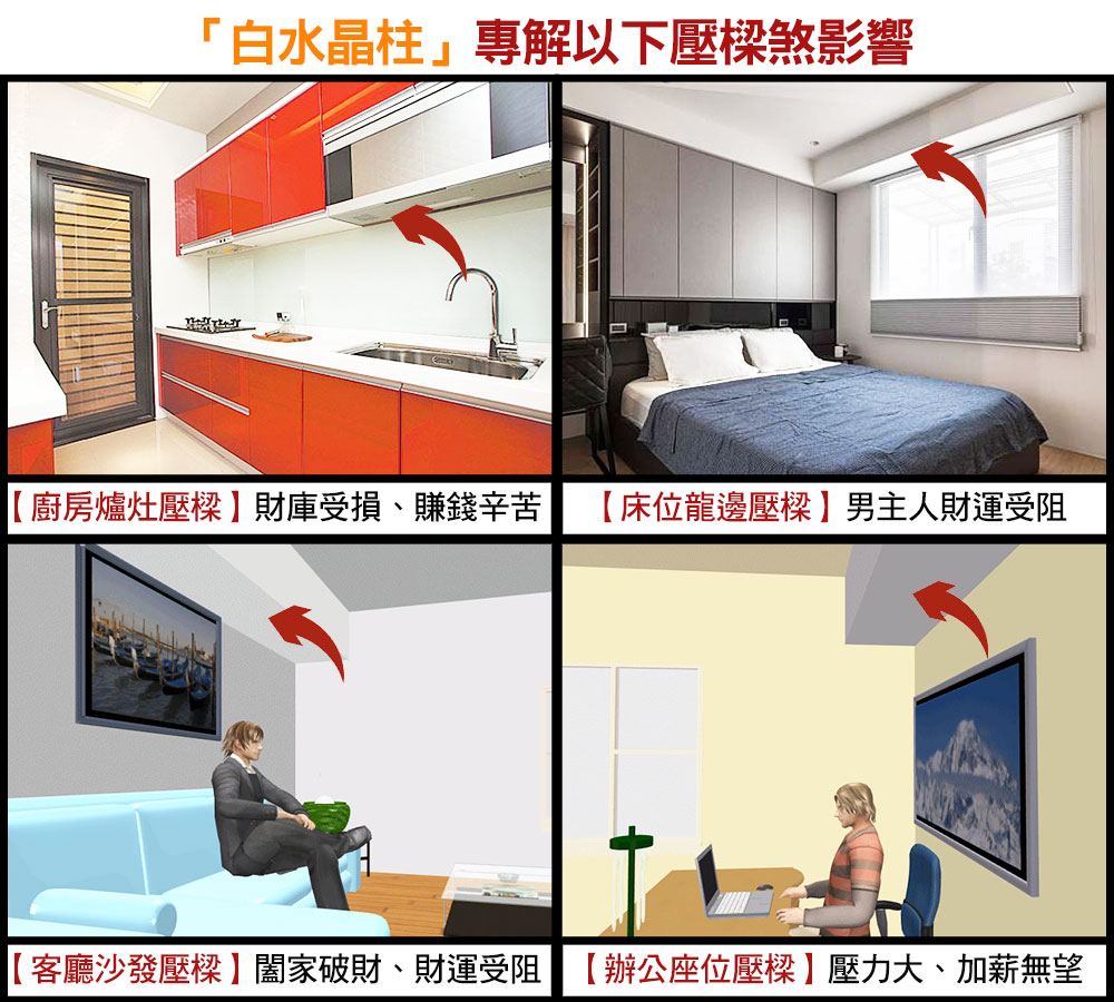 化煞鎮宅白晶柱擺件 命運好好玩